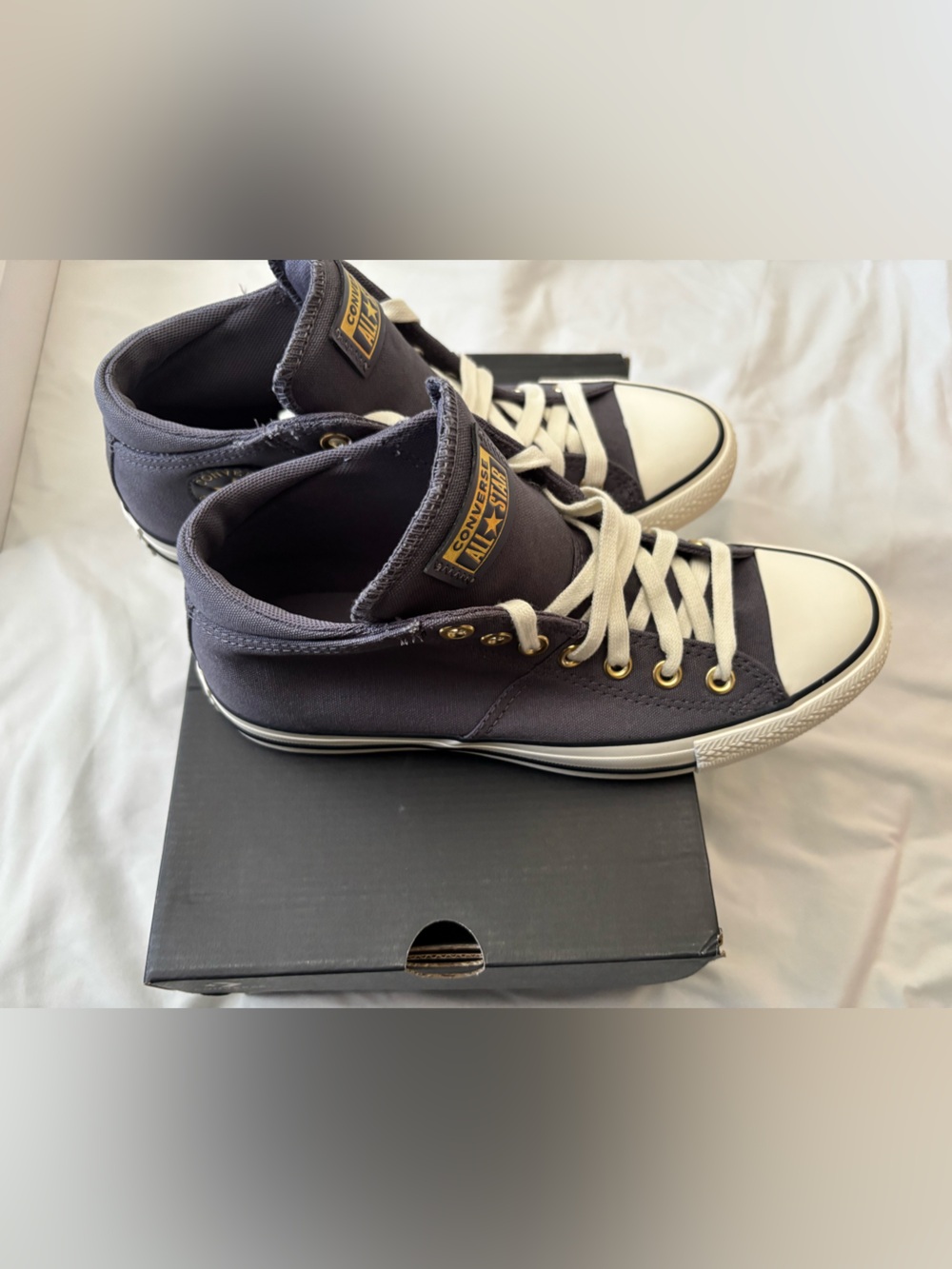 Converse Madison All-Star Mid-top Sneakers - Size 9, PLUM/GREY NEVER BEEN WORN